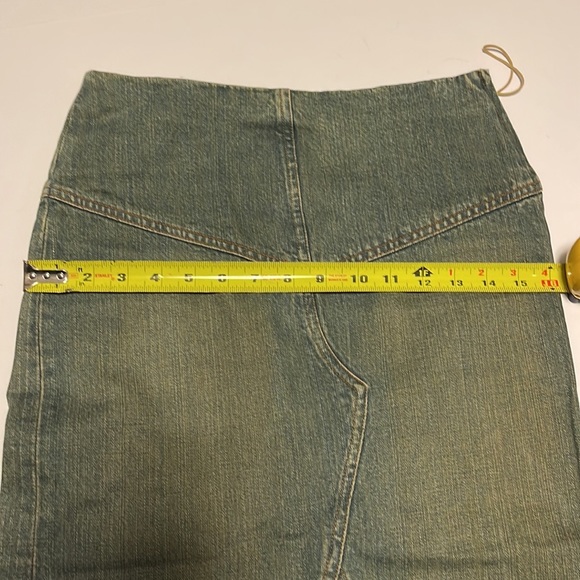 Mango Ruffled Insert Jean Skirt - Women’s Size 2 - Picture 10 of 11